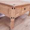 Corona Coffee Table Mexican Solid Pine 1 Drawer Livingroom by