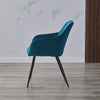 2 Pcs Dining Chairs Velvet/PU Cushion Backrest Seats Reception Armchairs Kitchen