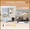 17 LED Bulbs 80 x 60 x12 cm Large Hollywood Light Up Mirror Vanity MakeUp Mirror