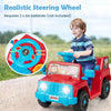 Kids Jeep 6V Battery Powered Car Electric Ride on Car Toy with Sound-Red
