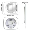 LUVODI LED Bathroom Mirror with Clear Glass Frame Backlit Defog Dimmable Mirrors
