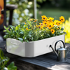 3x Heavy Planter Boxes Stainless Steel Flower Raised Bed for Garden Patio