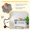 90 X 49CM Cat Litter Box Enclosure Hidden Cat Washroom Storage Bench Cabinet