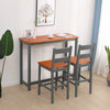 Breakfast Bar Table 2 X Stools Set Solid Pine Wood Kitchen Dining Chair