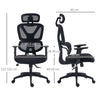 Mesh Office Chair Swivel Desk Chair with Adjustable Height Lumbar Support Black
