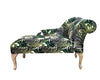 Elegant Upholstered Palm Leaf Chaise Longue Sofa with Right Armrest Cozy Lounge