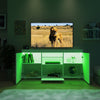 Modern TV Stand White/Black TV LED Entertainment High Gloss Doors Unit Cabinet