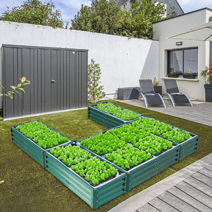 Large Raised Garden Flower Bed Planter Plant Pot Window Vegetable Herb Grow Box