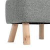 Chesterfield Upholstered Buttoned Footstool Pouffe Foot Stool Linen Bench Seat