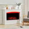 34inch Electric Fireplace Surround Suite Fire Heater with 7 Color LED Mood Light