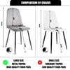 4X Dining Chairs Velvet Padded Seat Metal Legs Kitchen Chair Home Office Set