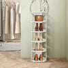 4-7 Tier Shoe Rack Stand Organiser Tall Folding Compact Tower Shelf Space Saving