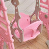 Toddler Swing Slide&Climber Set Kids Baby In/Outdoor Playground Girl's Toy Pink
