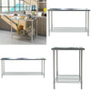 2 Tier Commercial Kitchen Work Bench StainlessSteel Work Prep Table/Wheels 2-6FT