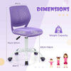 Ergonomic Children Study Chair Kids Desk Chair Adjustable Mesh Chair-Blue