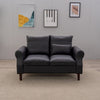 2 Seater faux leather/Linen Fabric Love Seat Sofa Armchair with Footstool Couch