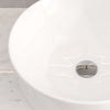 Modern Gloss White Bathroom Sink Wash Basin Round Countertop Ceramic Bowl Waste