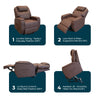 RISE & RECLINE Chair Electric Lift Recliner Armchair Dorchester Dual Motor Seat