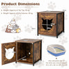 Industrial Cat Litter Box Enclosure Cat House Side Table Cat Washroom Furniture