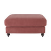 Dusk Hampshire Dusky Pink Matte Velvet Pouffe RRP £299
