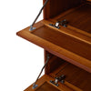 3 Drawer 5 Tiers Shoe Cabinet Footwear Rack with Flip Doors for Hallway Entryway