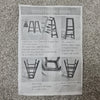 3 PCS Modern Breakfast Bar Dining Table and 2 Stools Set Metal Frame