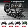 680KG Motorcycle Lift Jack Hydraulic Motorcycle Hoist-Black