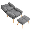 Recliner Armchair Lounger Napping Sleeper Sofa Chair with Footstool
