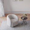 Teddy Fleece Tub Chair Swivel Tufted Armchair Sofa Lounge Living Bedroom Balcony