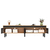 Modern TV Stand Storage Low Cabinet With 4 Doors TV Unit Sideboard Living Room