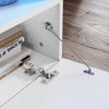 High Gloss White 120cm TV Stand Cabinet Unit 2 Door Sideboard with LED Lights