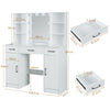 Dressing Table With Drawers Mirror Stool Set Makeup Desk Vanity Table Bedroom UK