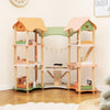 Multi-Layer Wooden Dollhouse Kids DIY Pretend Dollhouse