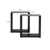 2x Industrial Steel Table Legs Stand Feet Trapezium X A Sandglass Shape Frame UK