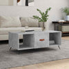 Concrete Grey Coffee Table - Modern Rectangular Centerpiece with Ample D0C5