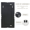 XL Crystal Crush Diamond Wall Mirror Full Body Carved Knot Vanity Accent Mirror