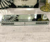Mirrored Diamond Crush Floating Wall Shelf Crystal Modern 80x20 Sparkly bling