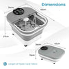 Pedicure Foot Soaker Collapsible Foot Spa Massager with Foot Bath Tub-Grey