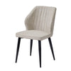 1 Set PU Dining Chair Metal Leg Stable Structure Kitchen Home Comfortable Soft