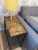 Vintage Side Table Modern Sofa Coffee Table Stand Living Room Rustic Wood Finish