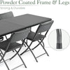 Garden Dining Set 4 Seater Rattan Effect Table Chairs Outdoor Furniture Christow