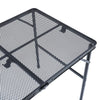 Mesh Folding Camping Gardn Party Table Picnic BBQ Party with 2 Adjustable Height