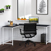 Computer Desk Office Study Workstation Metal Legs Home Corner Table Stand MDF