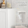 Tilt-out Laundry Storage Cabinet for Bathroom with 2 Hampers
