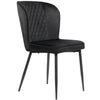 Dining Chairs Set of 2 Soft Chairs and Backrest Kitchen Chairs with Metal Legs
