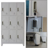 180cm Tall Metal Storage Cupboard 6/9 Doors Cabinet Gym Staff School Locker