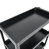 Portable Tool Trolley Steel Storage Shelf Carts Roller Workshop Garage Organizer
