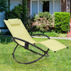 Portable Zero-Gravity Rocking Lounge Chair Recliner Folding Garden Patio Lounger