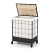 Laundry Hamper 110L Large Capacity Handwoven Rattan Laundry Basket with Lid