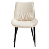 Set of 2 Faux Leather/Suede Dining Chairs Metal Legs Reception Restaurant Chair